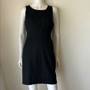 NWT. J. Crew Elegant Black Sleeveless Dress